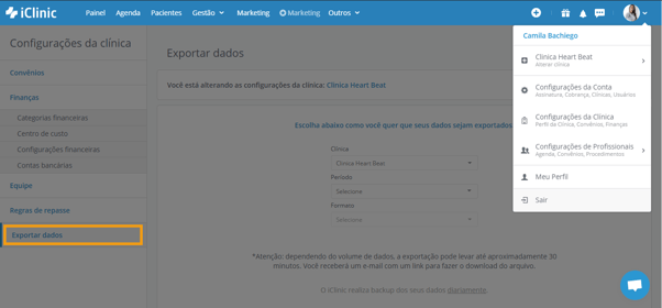 config clínicas