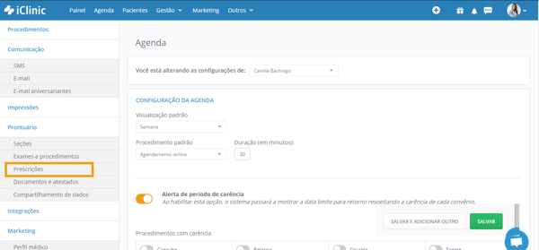 prescrições