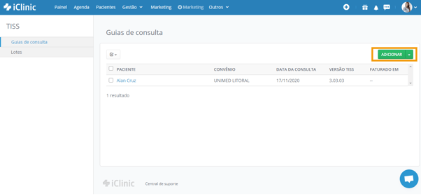 adicionar guia